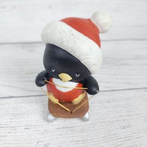 1985 Cute n Cool Penguin on Sled Figurine Morehead Enesco Winter Christmas Decor